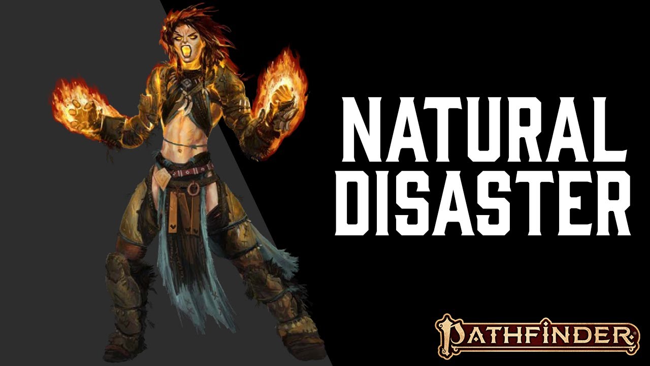 Pathfinder 2e Remaster Barbarian Build | Natural Disaster