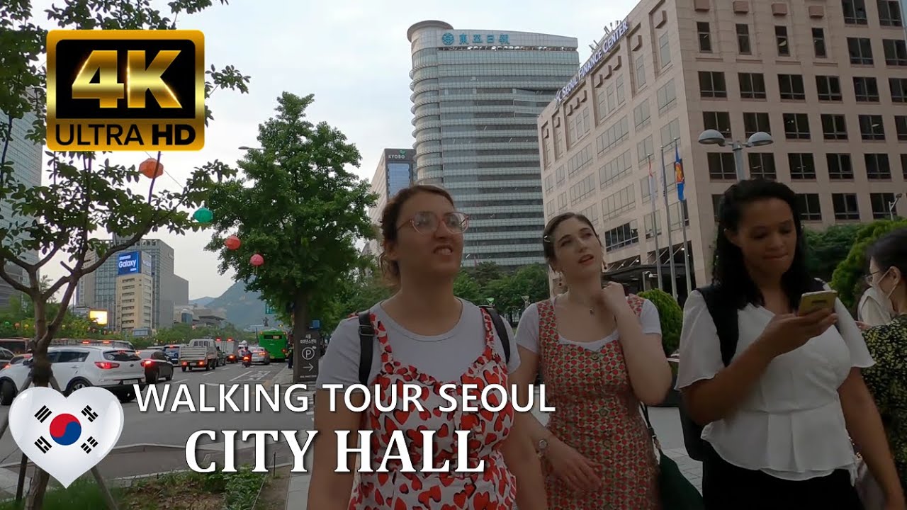 [4K] 🇰🇷Wander Around City Hall, Seoul, South Korea