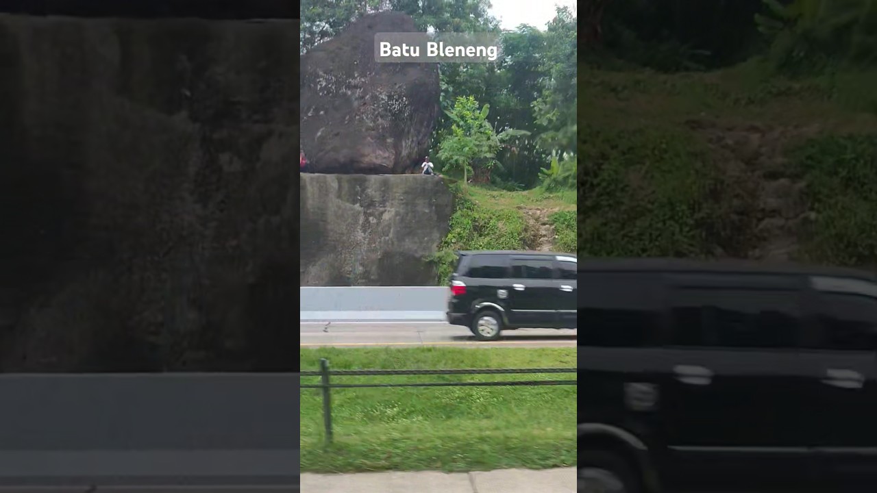 Batu Bleneng di tepi jalan tol Cipali. Begitu indahnya, semoga lancar jalannya.