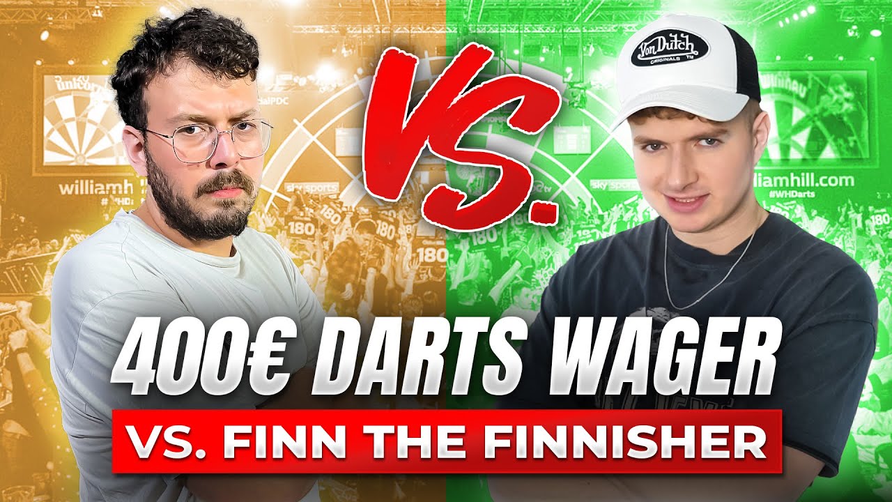 DOPPELT oder NICHTS?! 🤯 400€ DARTS WAGER gegen FINN THE FINNISHER!🔥| Rückspiel 🎯