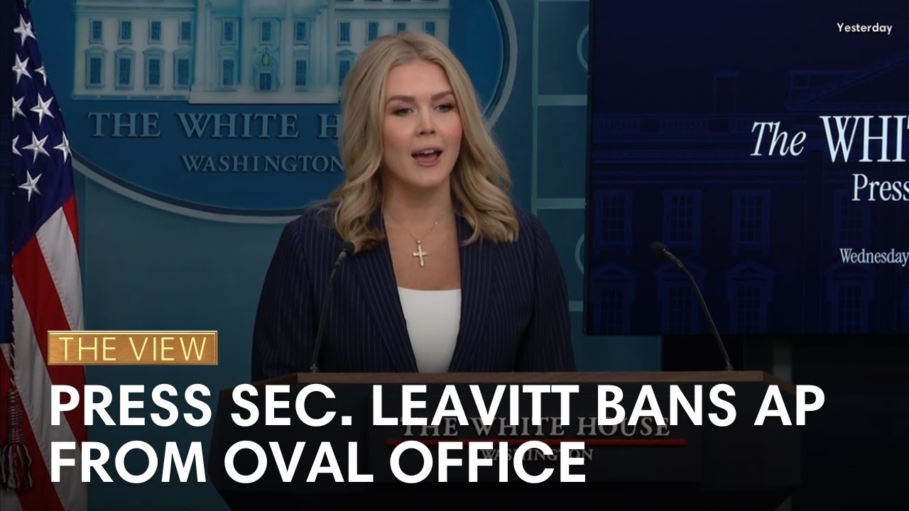 Press Sec. Leavitt Bans AP From Oval Office