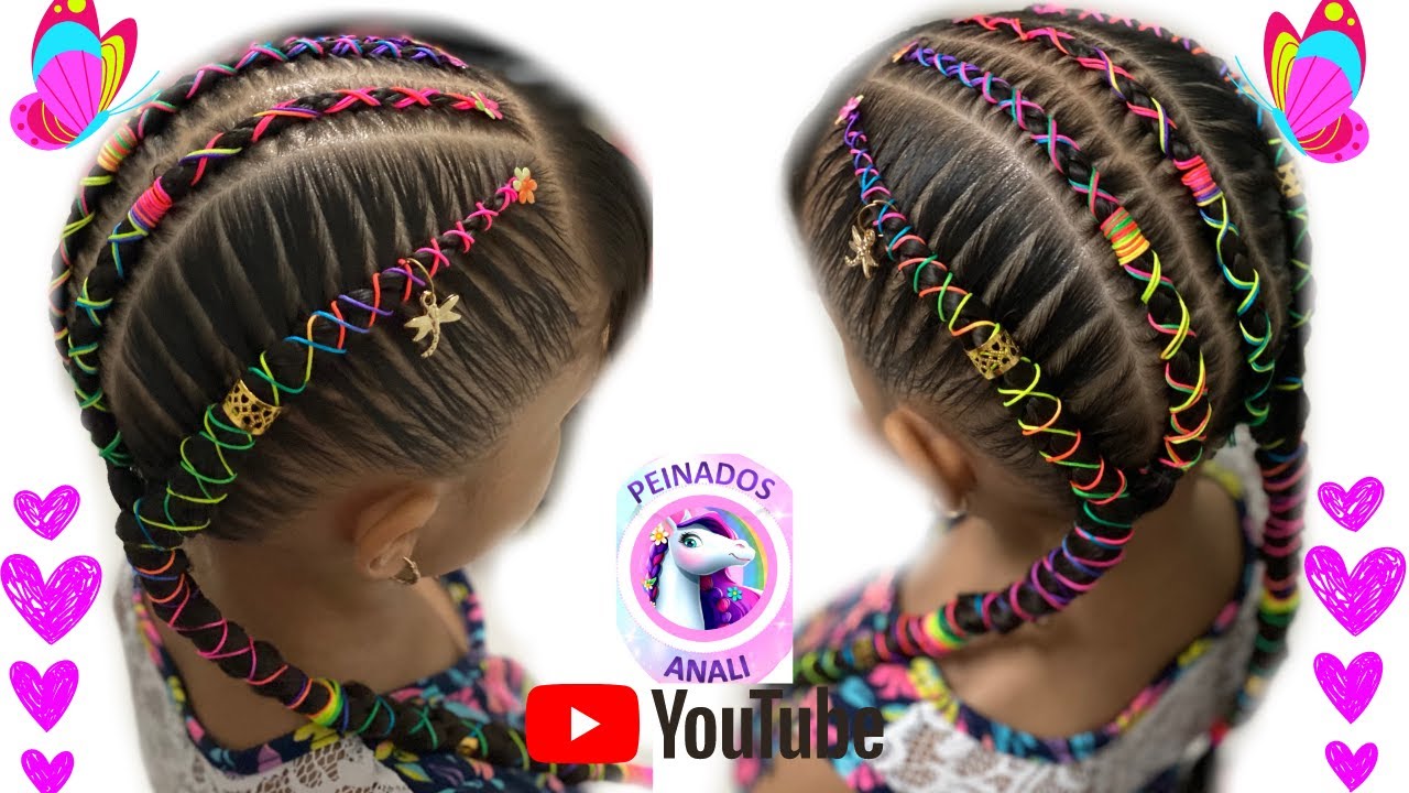 TRENZAS CON HILO CHINO / PEINADOS HERMOSO #QuedateEnCasa y #PeinaConmigo #StayHome  #Braid