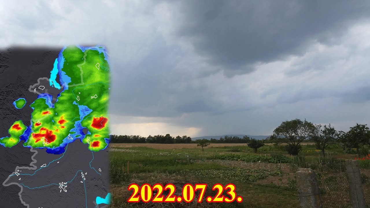 ⚡️⛈│2022.07.23.│Zivatar, jégeső│Thunderstorms, Hail│⚡️⚡️⛈☔️ 🇭🇺