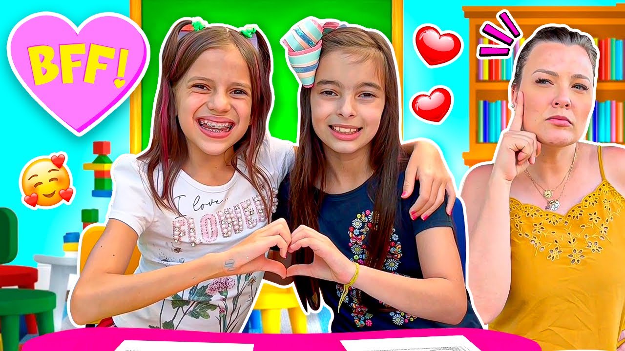 Jessica e Laurinha na escola - Uma História Sobre o valor da amizade-ft Laurinha e Helena