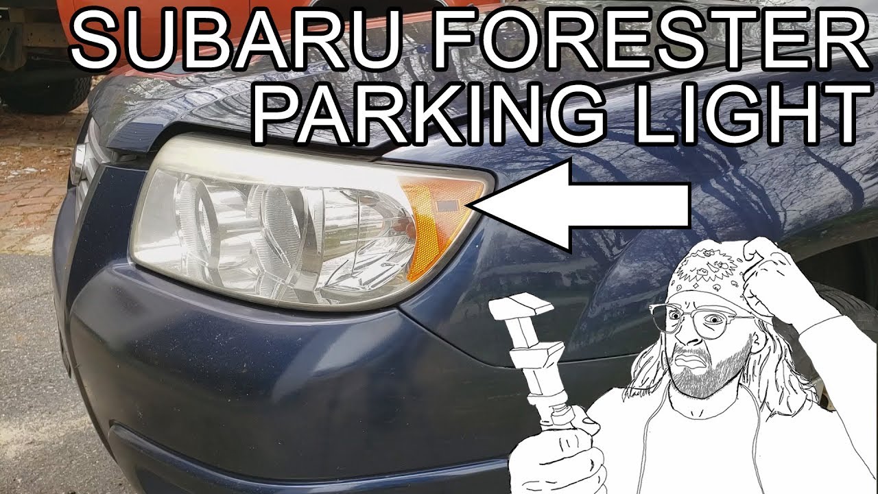 Замена габаритных огней Subaru Forester
