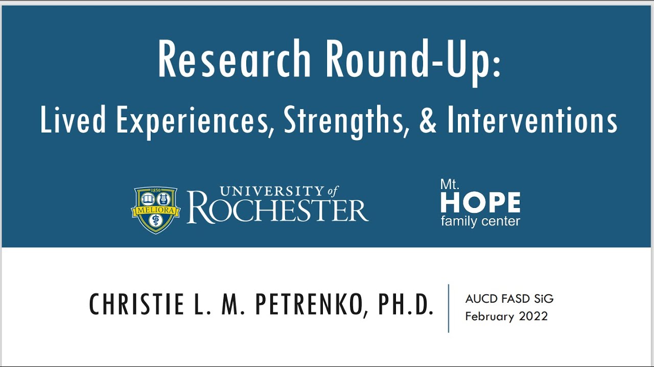 FASD Research Roundup