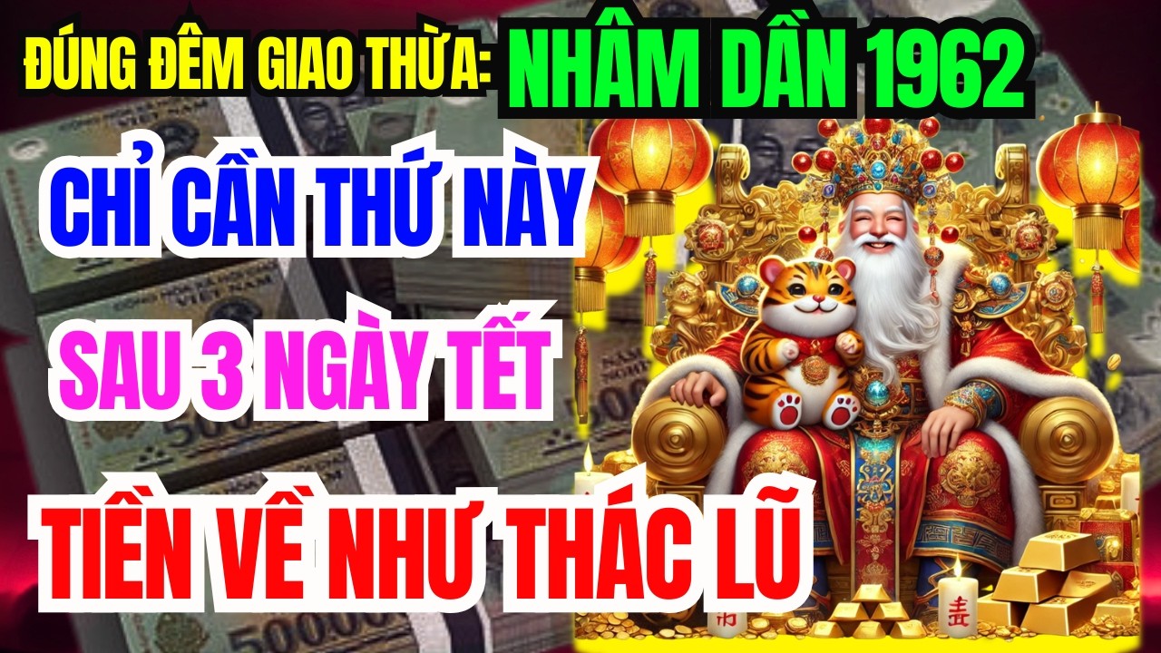Nhâm Dần 1962 Đúng Đêm Giao Thừa Lén Làm 7 Việc Này – Ông Trời Mở Phước, Sẽ giàu To Đổi Đời!