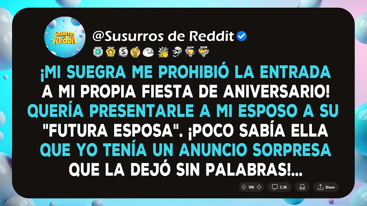¡Mi suegra me prohibió la entrada a mi propia fiesta de aniversario! Quería presentarle a mi esposo