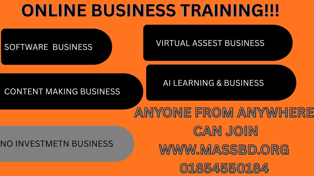 Online Business Training 🔥 | Zero Investment Business | স্কিল শিখে ঘরে বসে ইনকাম শুরু করুন!