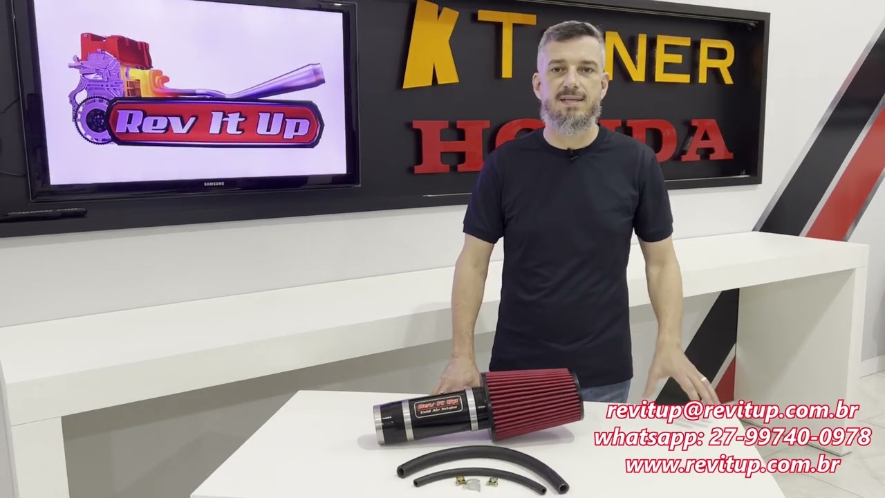 Sistema de Filtro (Intake) para Accord V6 2008 a 2017