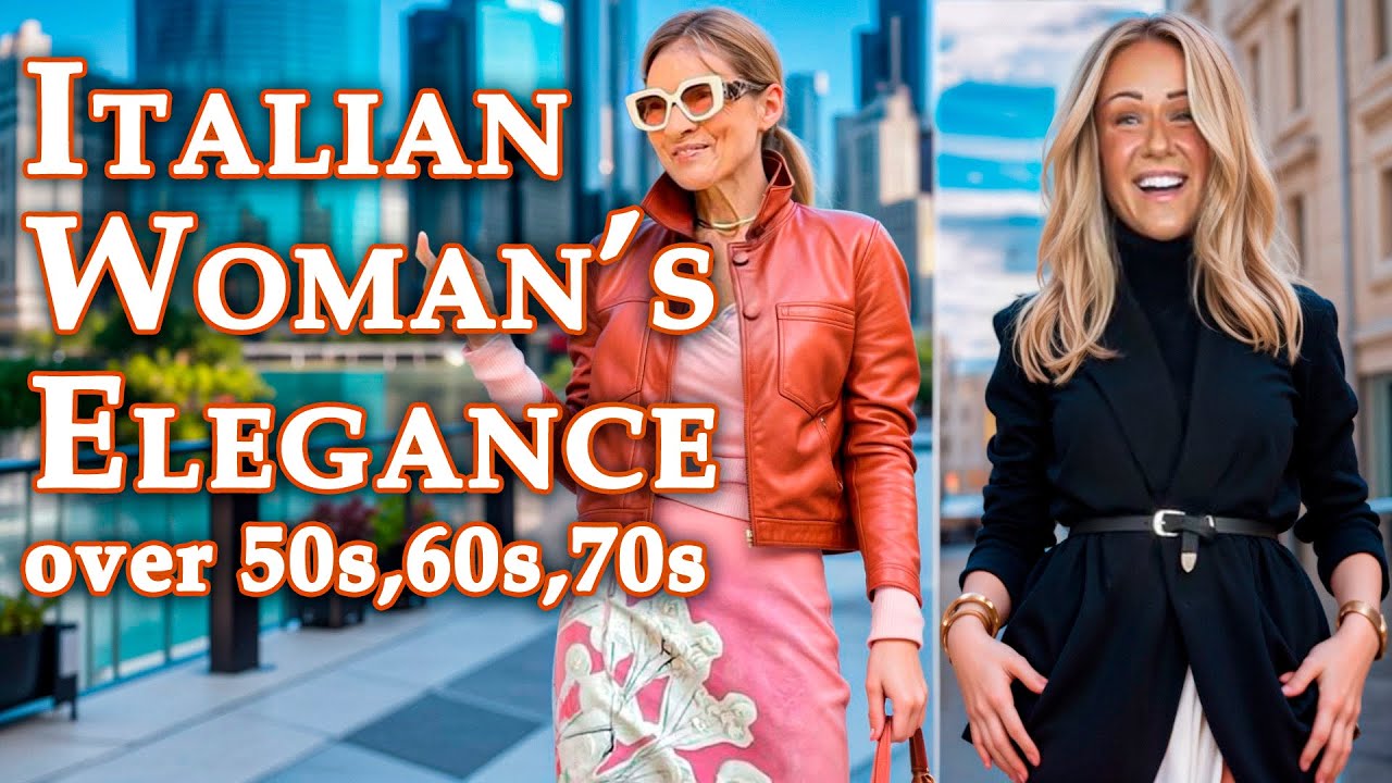 How to look Italin Women's Elegance over 50 60 70 || Beauty and Style || VENICE ON TREND ||