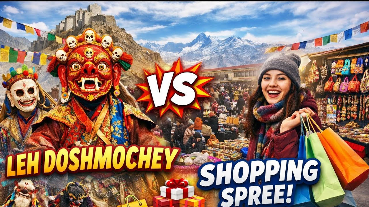 Dosmochey | last day in Leh |games and shopping 🛍️ #ladakhivlogger#dosmochey#dailyvlogs#ladakh 