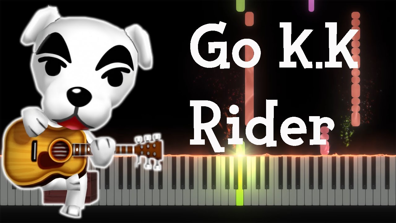 Go KK Rider Aircheck - Animal Crossing [Piano tutorial] (Sheet Music+MIDI)