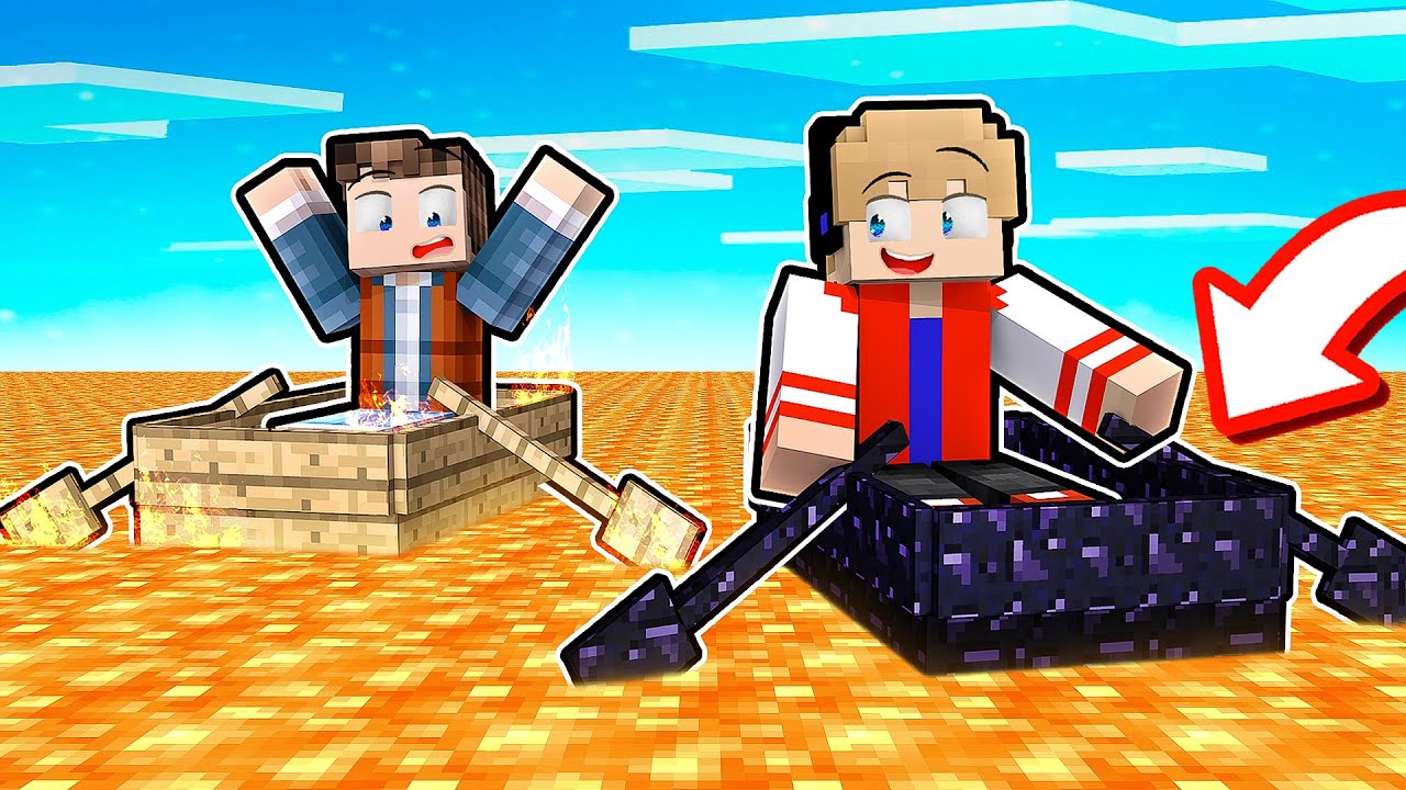 ZERANDO MINECRAFT EM UM MUNDO DE LAVA !