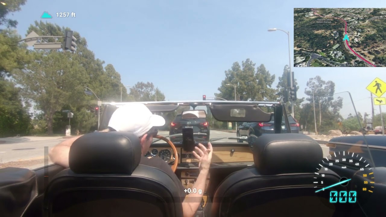 Father's day drive on Mulholland with friends in the Fiat 124 Spider