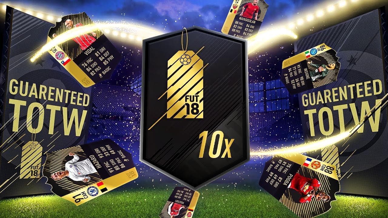 10 GUARANTEED TOTW PACKS!!