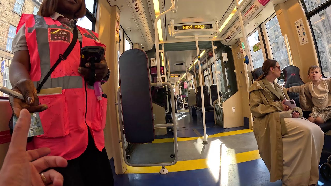 Relaxing Tram Ride in Edinburgh | 4K Sights & Sounds | Leith to Haymarket
