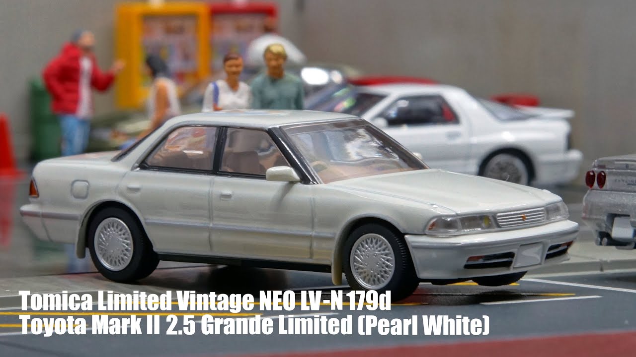 Tomica Limited Vintage NEO LV-N179d Toyota Mark II 2.5 Grande Limited (Pearl White) トヨタ マークII