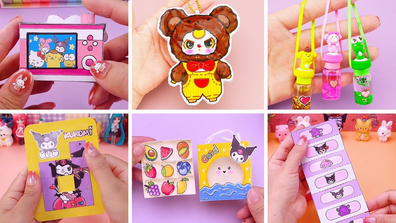 TOP DIY Easy Paper Craft KUROMI You Can Make in Class | Sanrio & Friends Collection | Tiny DIY Craft