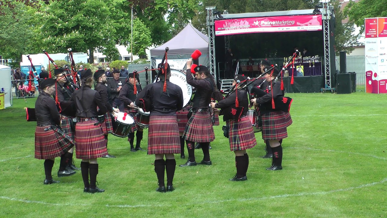 Highland Dragon Pipe Band, Grade 4 Competition in Peine 2019 (kleine Besetzung)