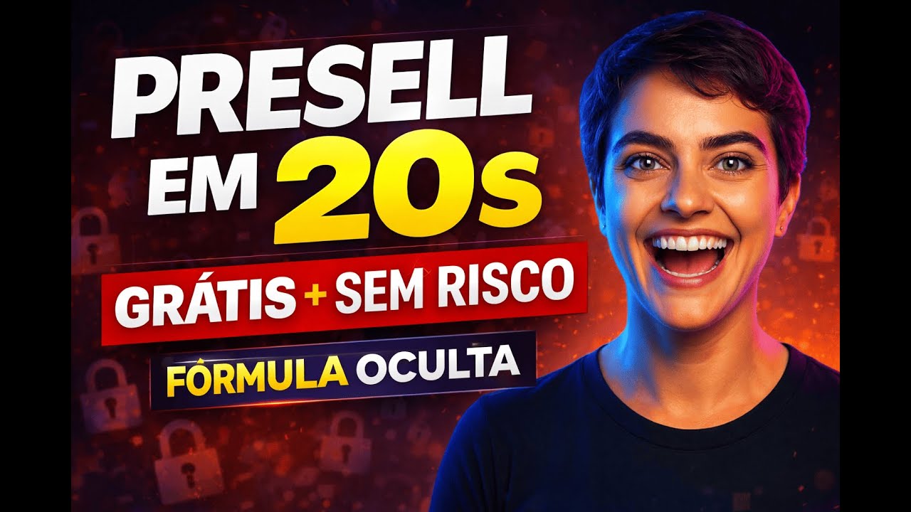 PARE DE COMPLICAR: PRESELL EM POUCOS CLIQUES (GRÁTIS E SEM BLOQUEIO)