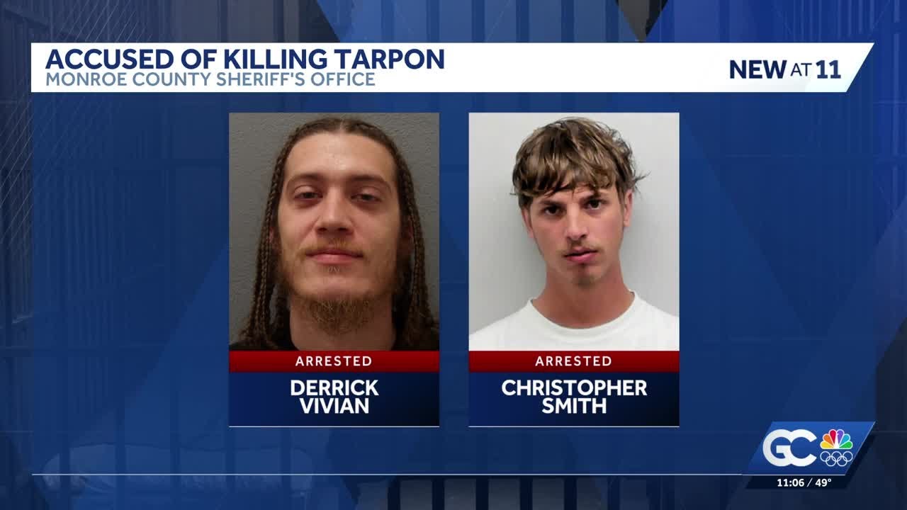 2 men accused of breaking into Marathon aquarium, killing 55-inch tarpon
