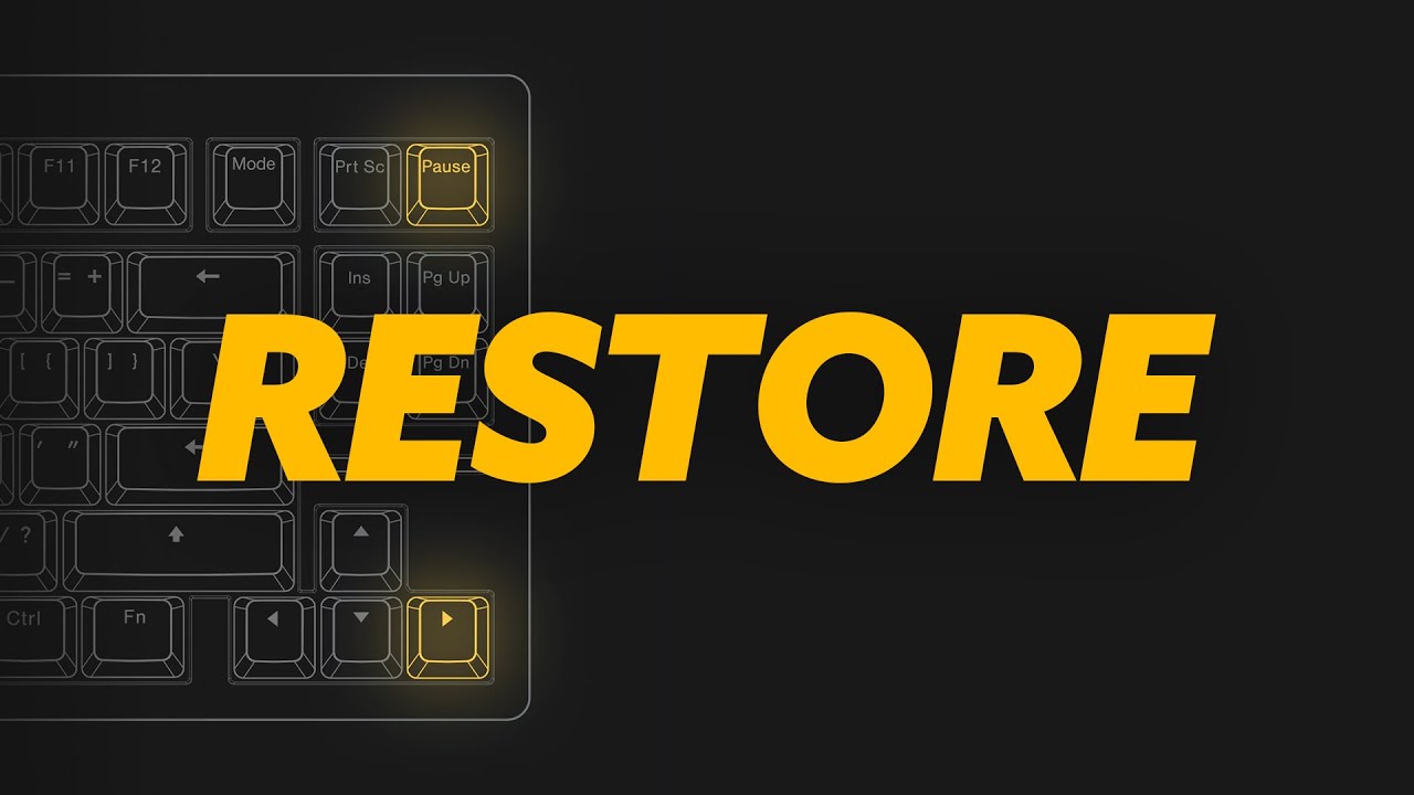 How to Restore your Wooting Keyboard in Wootility