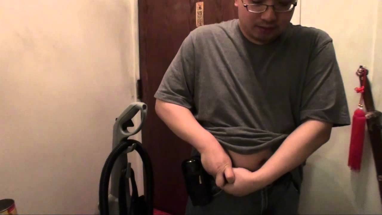 Flashlight Carry - Tiny Monster TM11 on Belt Holster Method