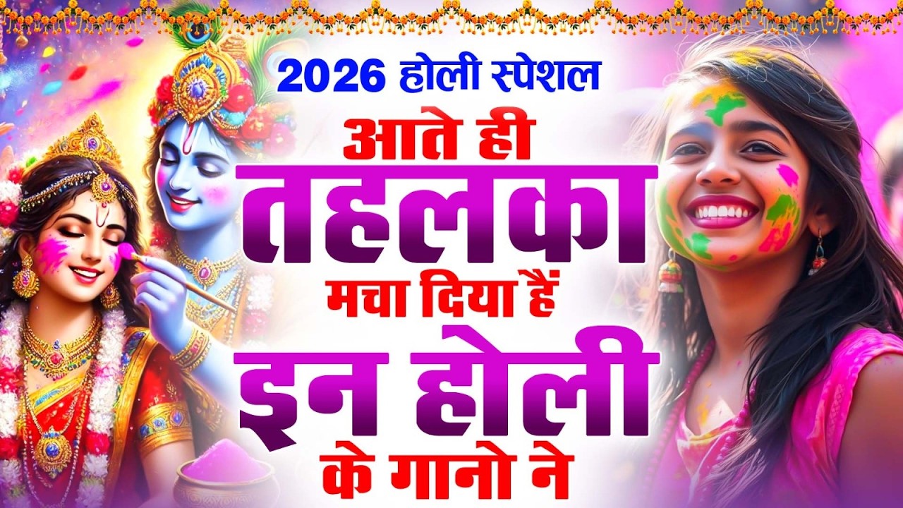 राधे कृष्ण के सुपरहिट होली भजन - Lord Radha Krishna Holi Song - राधा कृष्णा होली के गाने - Holi Song