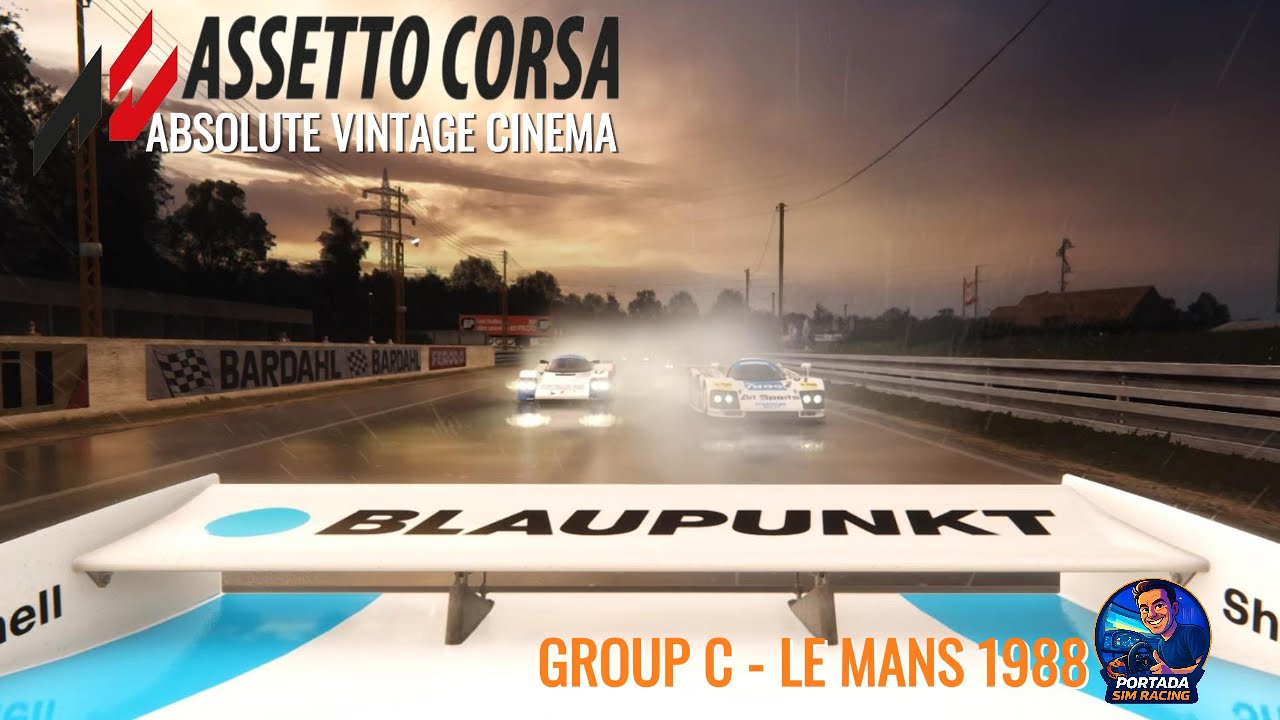 ASSETTO CORSA ABSOLUTE CINEMA! Le mans, 1988 and the beasts of Group C fight a thunderstorm