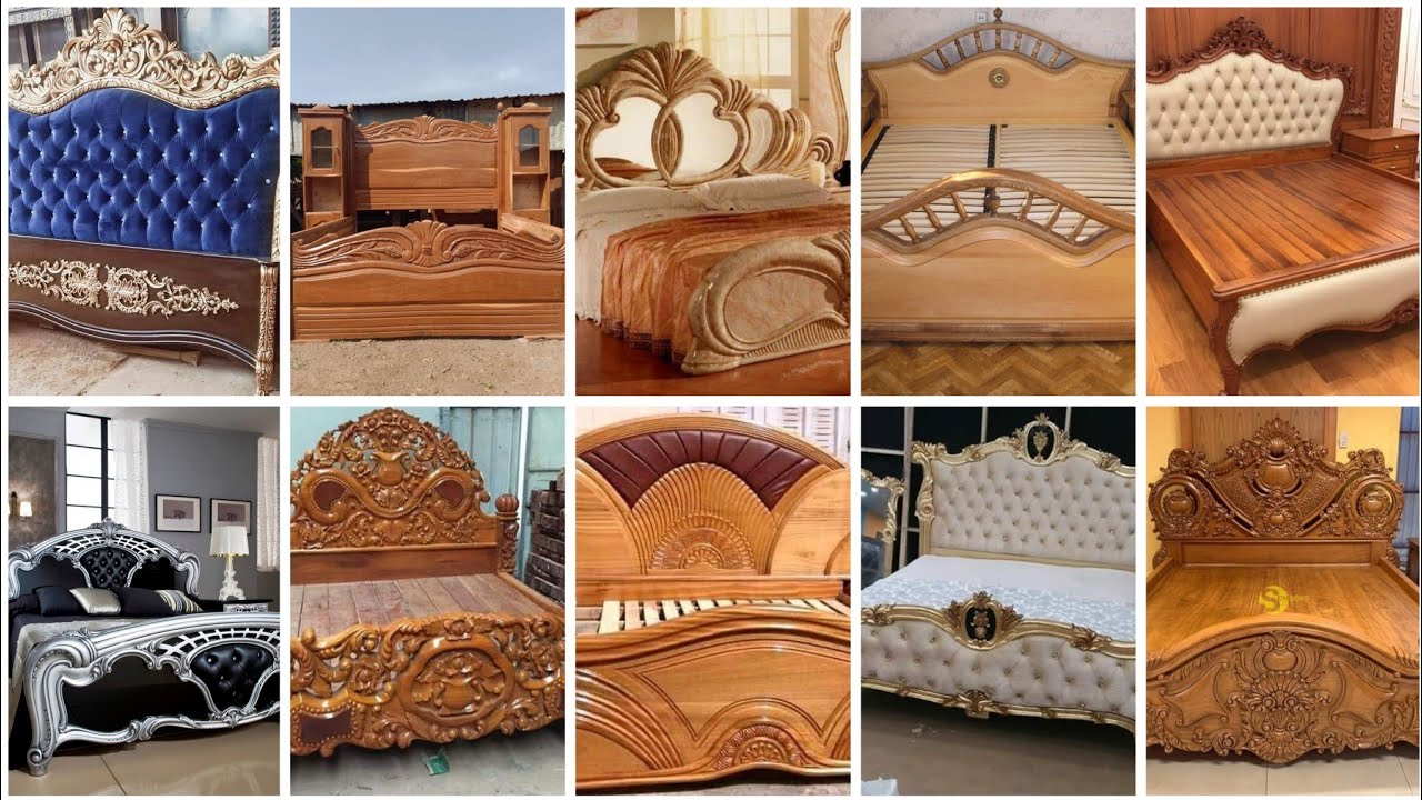 New Wooden Bed Design Ideas 2025\ Latest  Double Bed Design\Modern Bed Design \ King Size Bed Design