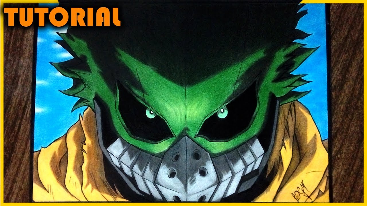 COMO DESENHAR O MIDORIYA DARK 🔥🟢 PARTE 1 ➡ DESENHO