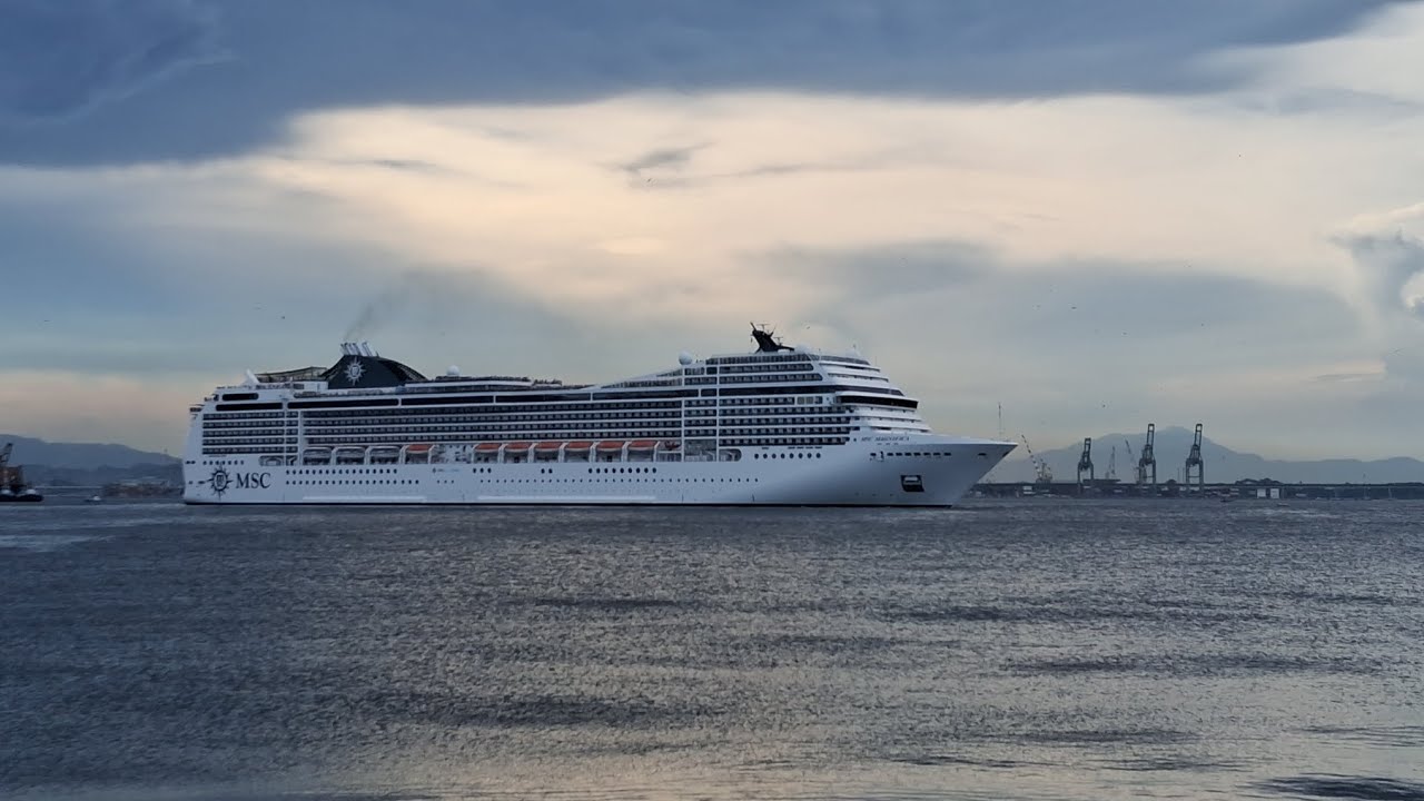 MSC Magnifica saindo do Rio de janeiro 22/01/2025 - Cruzeiro de volta ao mundo