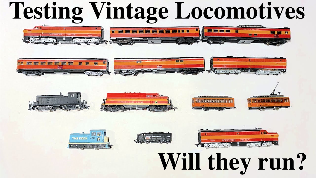 Testing Vintage Model Locomotives I received for my Birthday