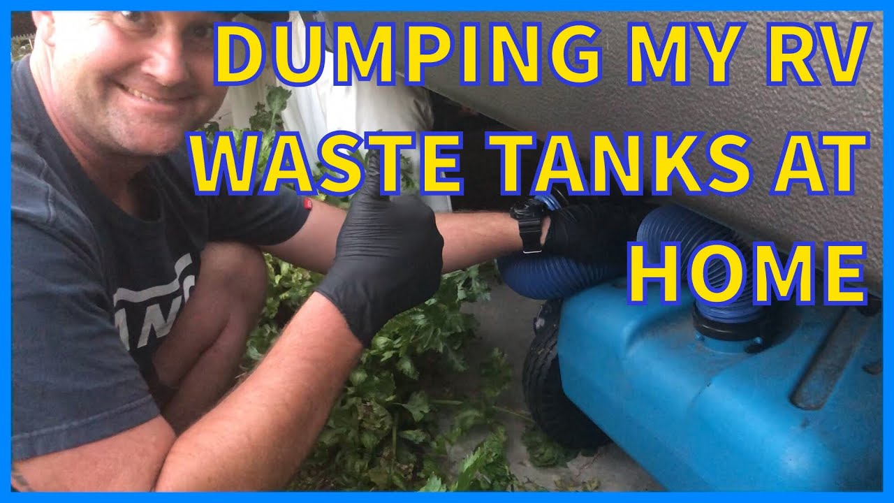 Dumping RV black tank at home (RV life) RV gadgets