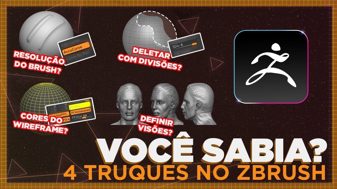 Você sabia ? 4 truques no ZBrush l  ZBrush Tutorial #026