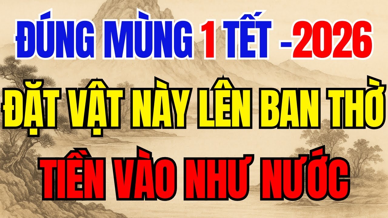 ĐÚNG MÙNG 1 TẾT Đặt Vật Này Lên Bàn Thờ Gia Chủ Sẽ ĐỔI ĐỜI GIÀU SANG PHÚ QUÝ, Tiền Bạc Ùn Ùn Kéo Đến