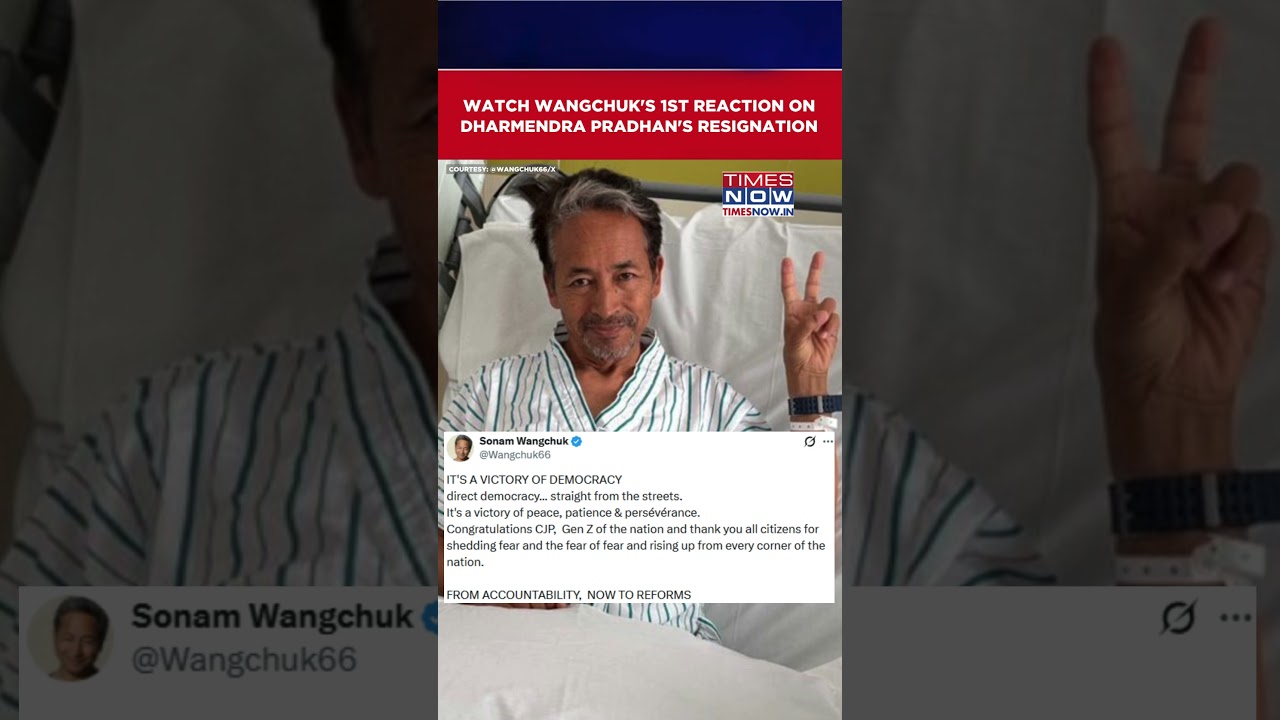 Sonam Wangchuk's 1st Reaction On Dharmendra Pradhan Resignation | CJP Breaking News #shorts
