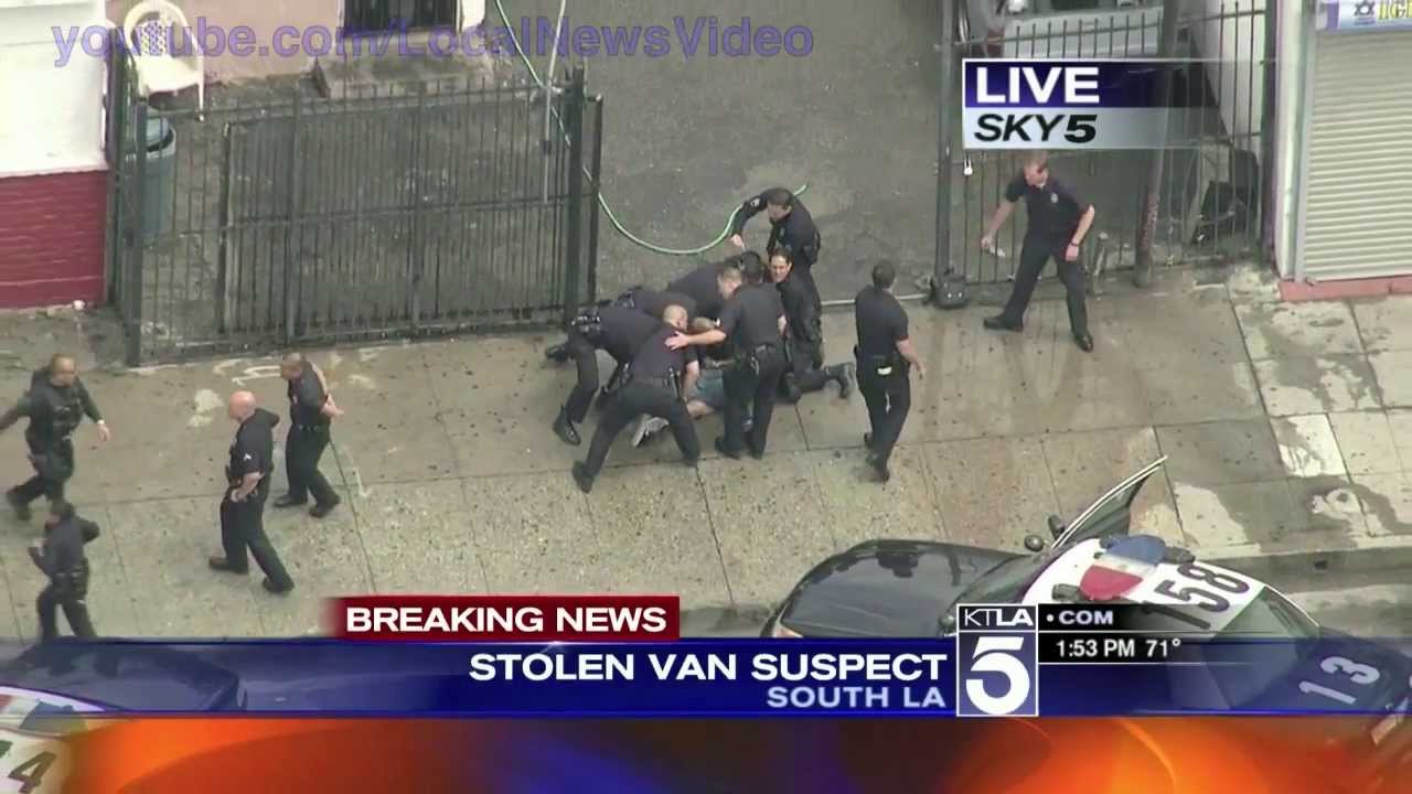 Wild Police Chase - South Los Angeles, CA - April 30, 2013