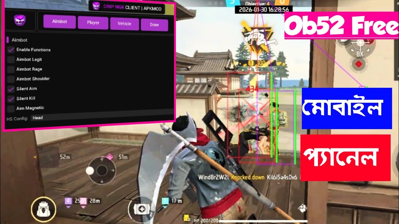 Drip client mobile panel free drip client Cracked version aimkill headshot esp line non root hack 