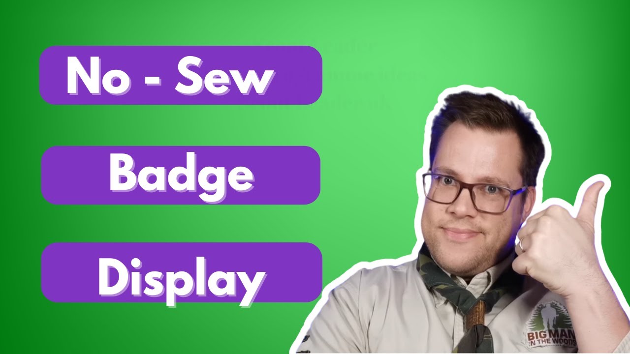 Hate Sewing Scout Badges? Try This NO-SEW Display Hack!