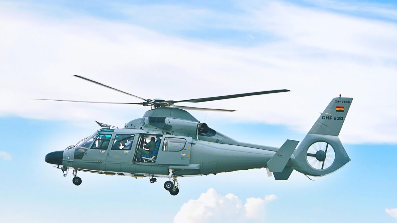 FULL TIME Flying on Ghana Armed Forces 's Chinese Z9EH Helicopter