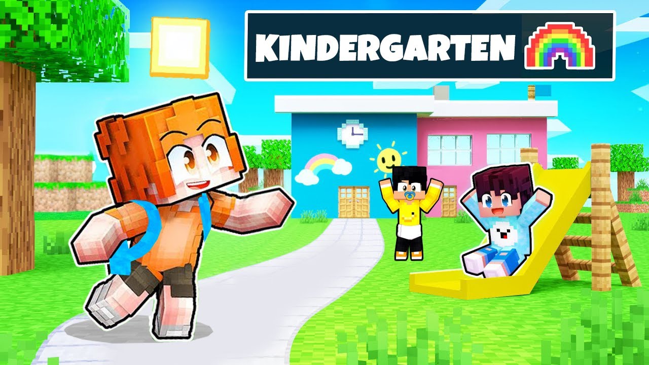 Unser NEUER KINDERGARTEN in Minecraft!