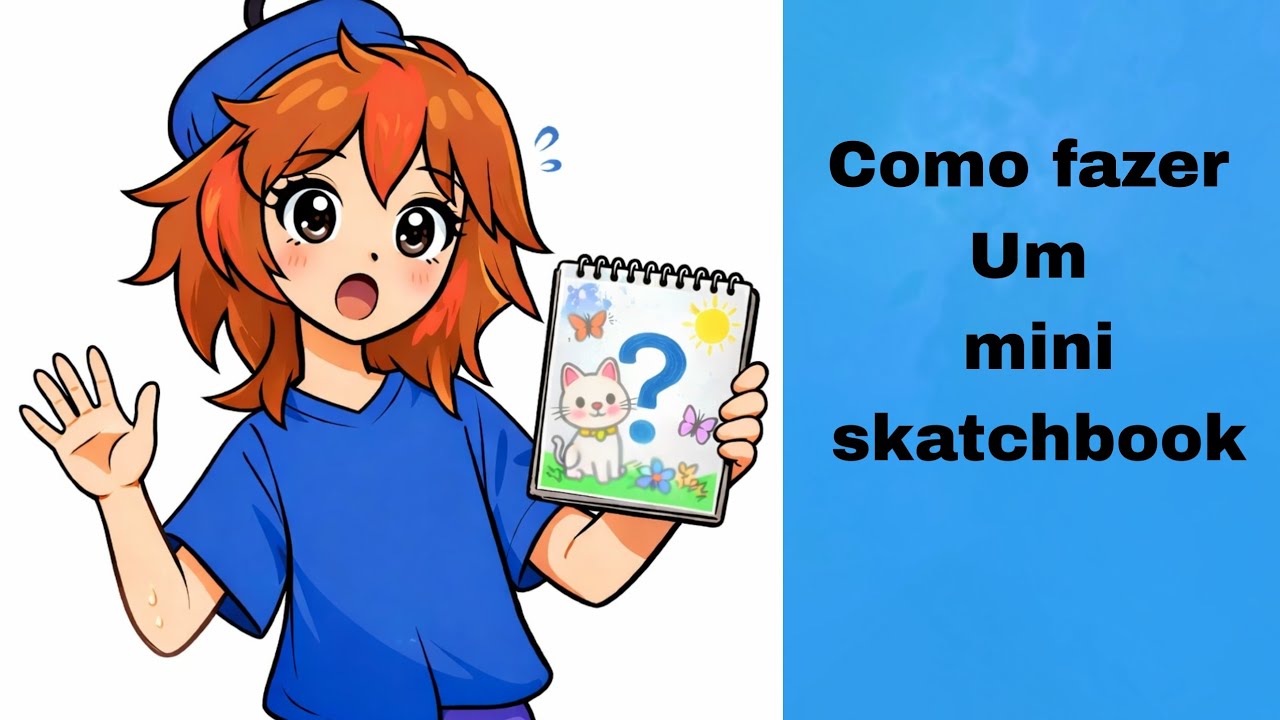 😱Como fazer um mini *SKATCHBOOK😧