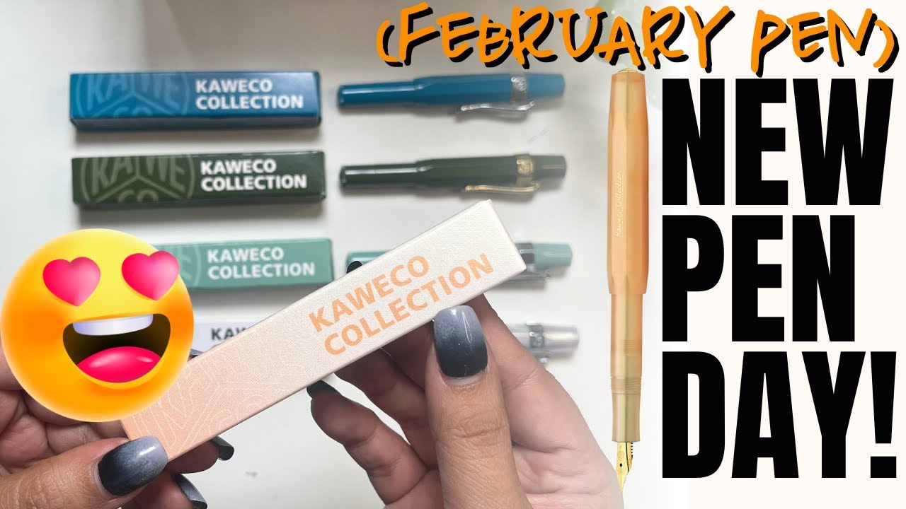 NEW 2024 KAWECO COLLECTION🖊 | APRICOT PEARL 🍑 My FIRST MEDIUM NIB!😍 #kaweco #pentest #unboxing 2/12