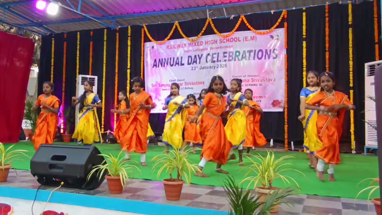 Railway mixed high school secunderabad Annual Day 23-01-2026 KAALAM NEETO NADAVADU SONG 