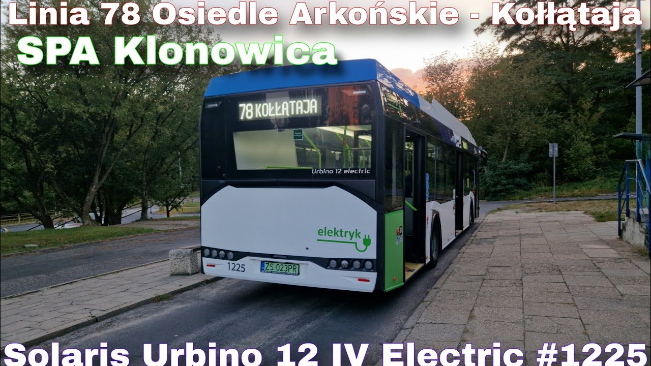 SPA Klonowica - Linia 78, Solaris Urbino 12 IV Electric #1225