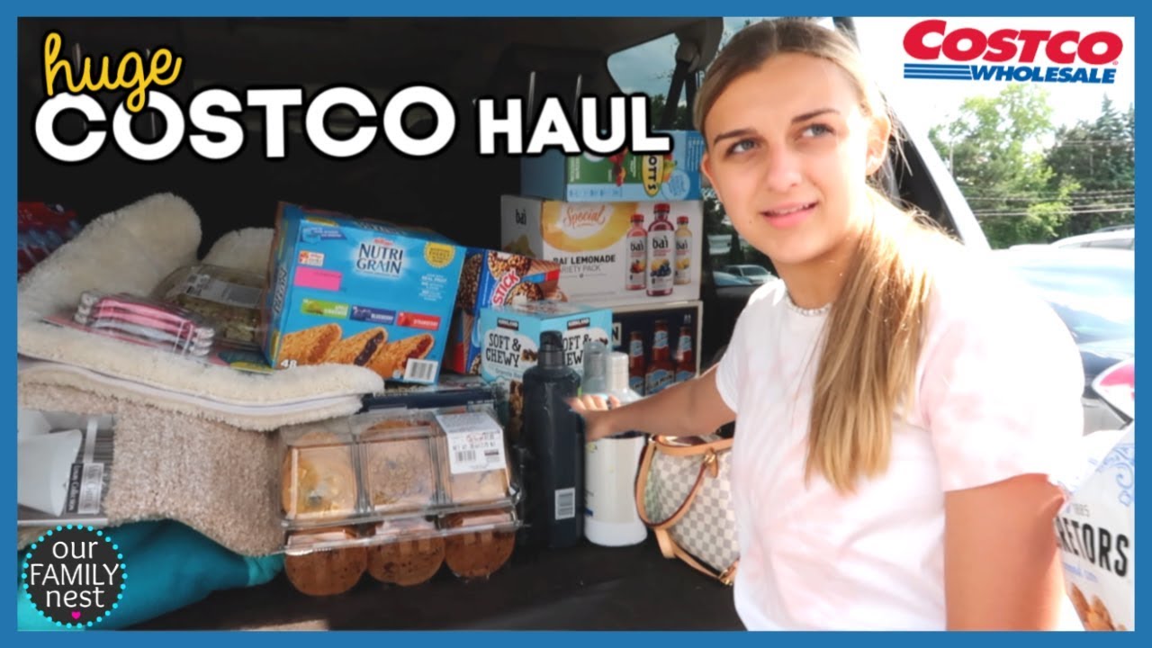 HUGE COSTCO SHOPPING HAUL! PUPPIES EATING ICE CREAM!!