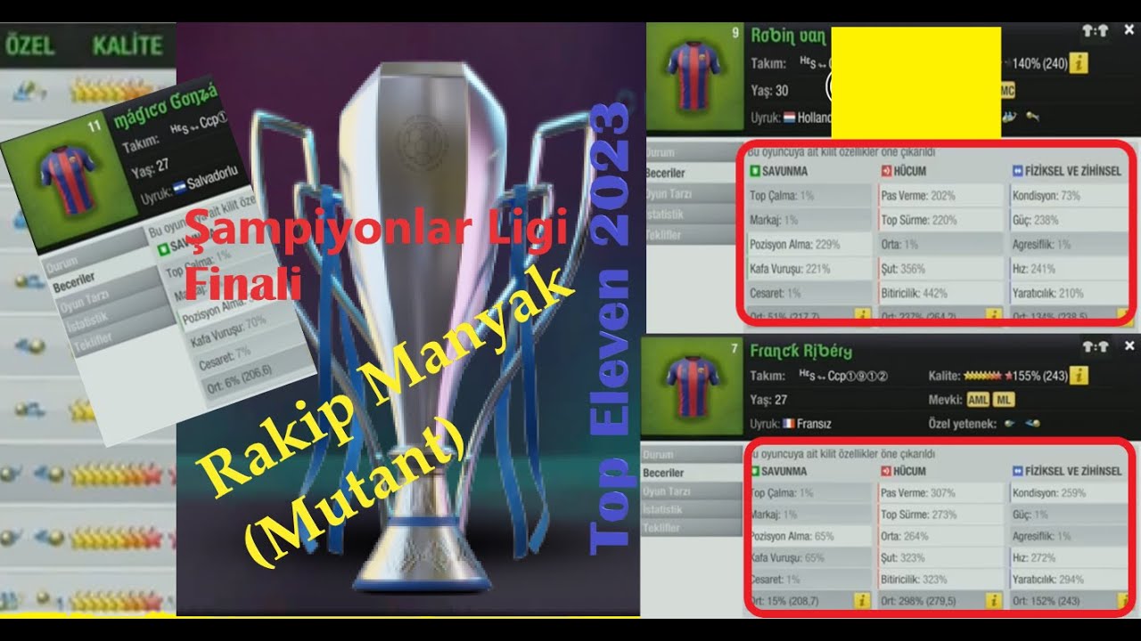 Top Eleven 2023 - Champions League Final Match - Sampiyonlar Ligi Sampiyonu Olmak! ve Sezon Sonu
