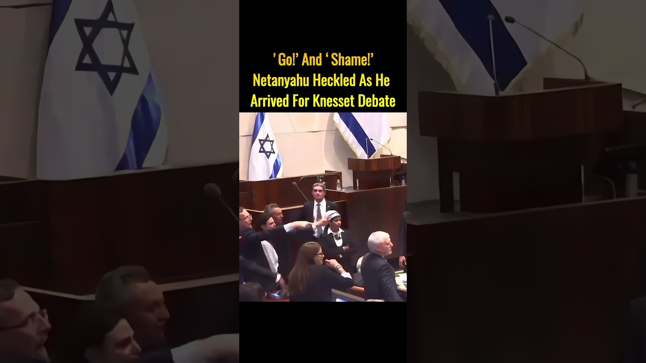 Netanyahu Heckled &ldquo;Go!&rdquo; & &ldquo;Shame!&rdquo; By His Own Parliament 😱💀